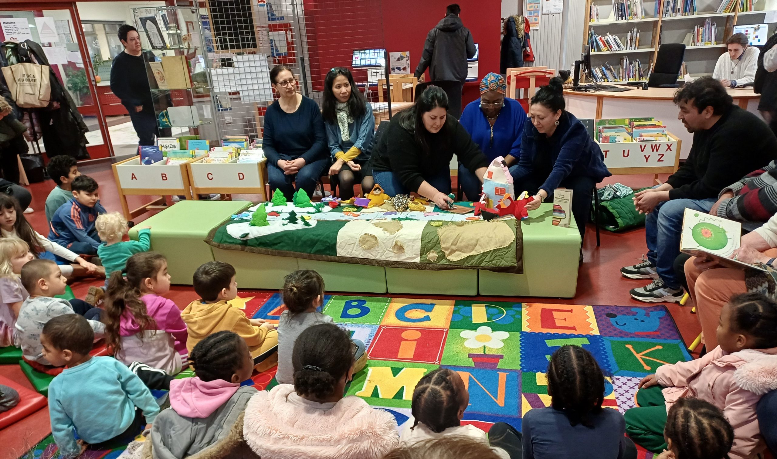 Raconte-tapis plurilingue au centre nelson mandela
