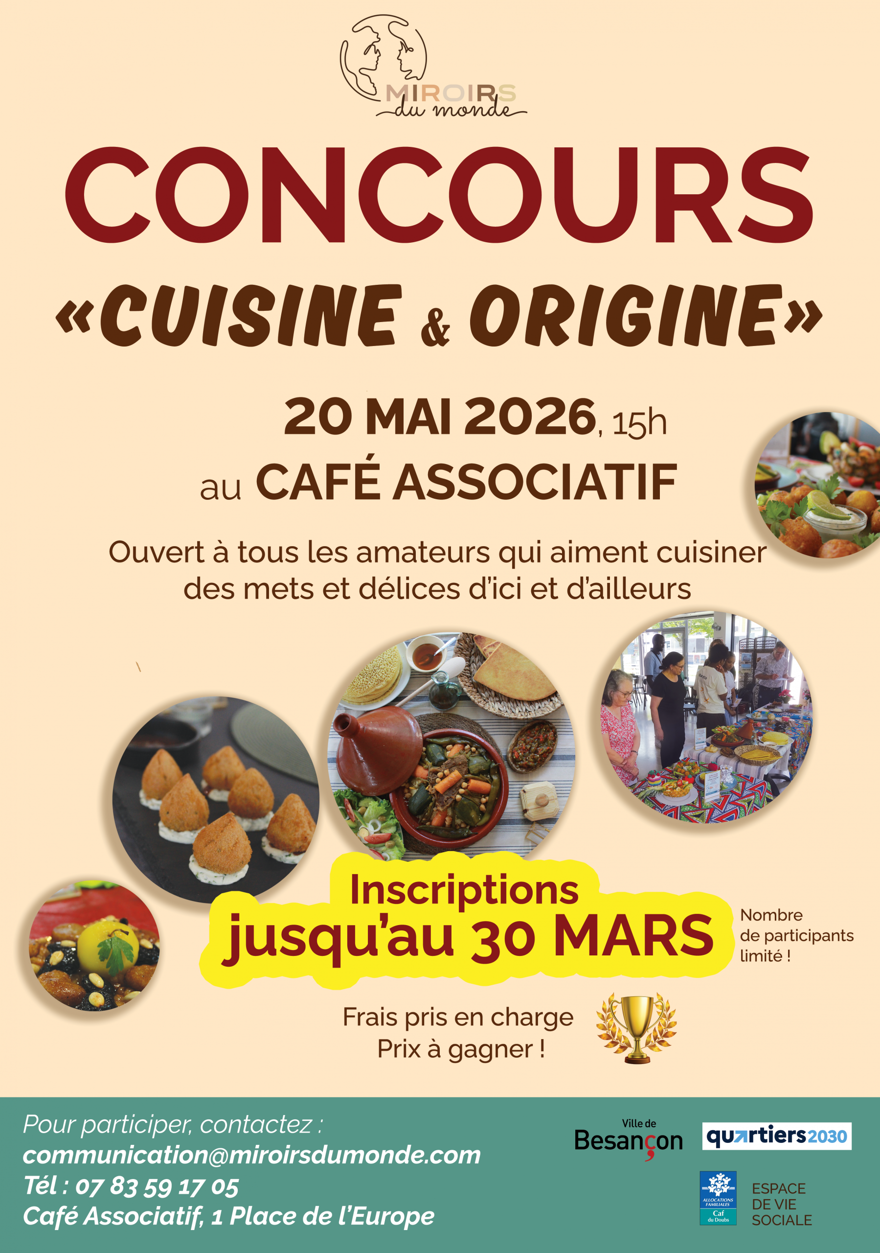 cuisine te origine - miroirs du monde - concours